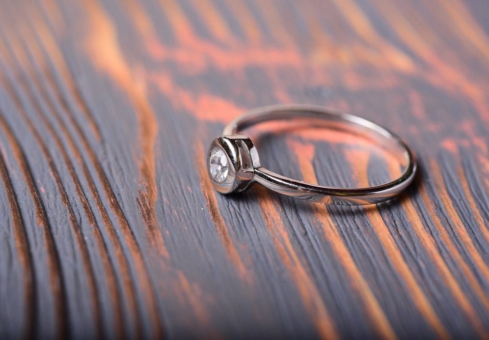 bezel engagement ring settings