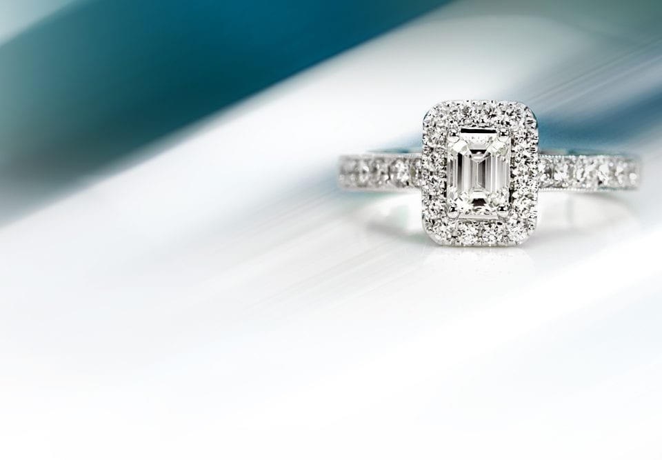 elongated diamond cut shape