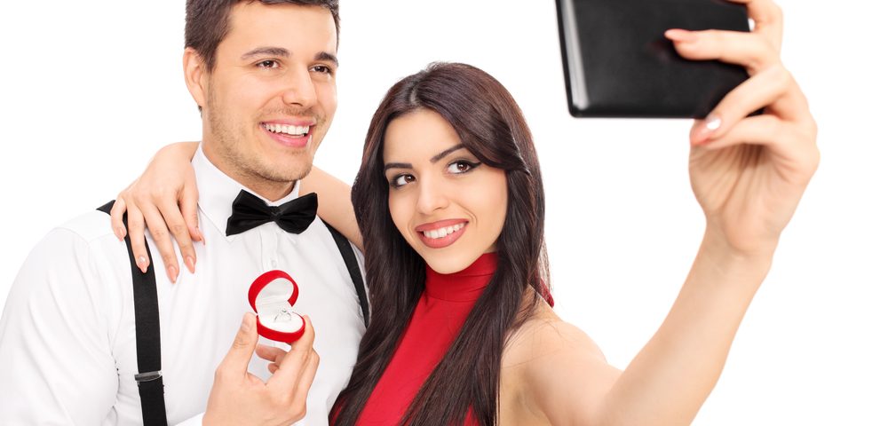 taking pictures engagement ring